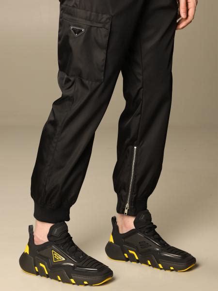 prada sport mens pants|prada cargo pants men.